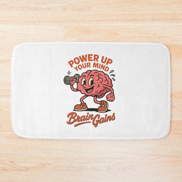 Item preview, Brainy Buff – Vibrant Cartoon Gym Brain designed and sold by HoopeStylee.