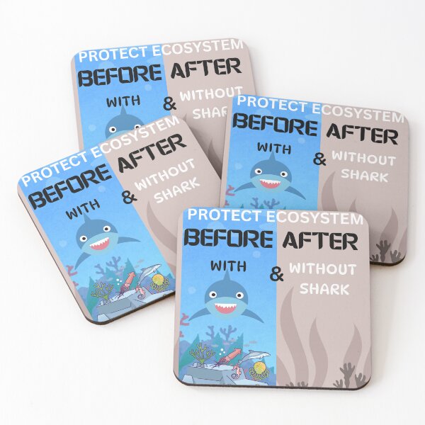 Item preview, Protect Ecosystem: Before & After With and Without Sharks designed and sold by skim3080.