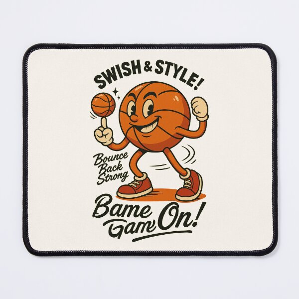 Item preview, Bouncy Buckets – Vintage Cartoon Basketball designed and sold by HoopeStylee.
