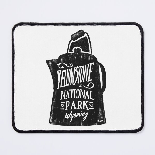 Item preview, Yellowstone National Park Label designed and sold by John Morris Illustration.