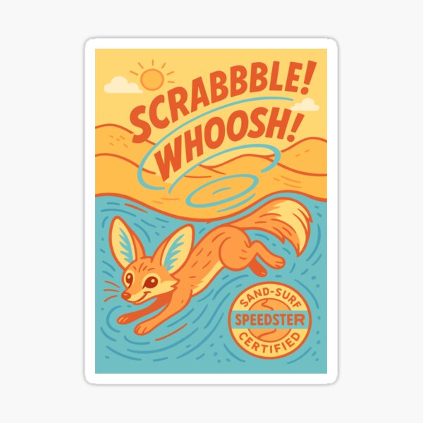 Artikel-Vorschau von Fennec Fox Sand Surfer Zertifiziertes Speedster-Design, designt und verkauft von WildlifeInc.