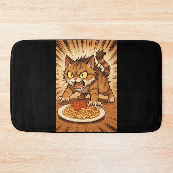 Item preview, Don’t Touch My Spaghetti – Furious Anime Cat Meme designed and sold by CesArt  D..