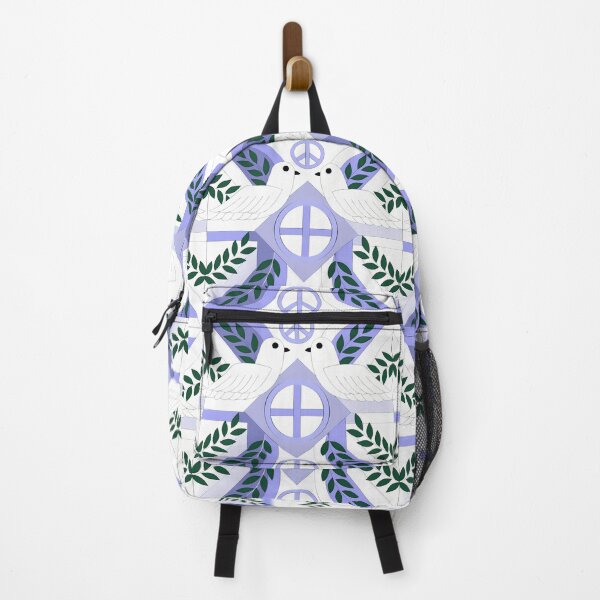 Item preview, Symmetrical Doves and Peace Symbols Pattern designed and sold by ART ATTACK ZONE.