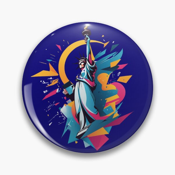 Item preview, Minimalist Statue of Liberty – Modern Freedom Art designed and sold by expert1.
