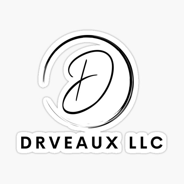 Vista previa del artículo con la obra «Logotipo negro del Dr. Veaux», diseñado y vendido por Dr Veaux Products.