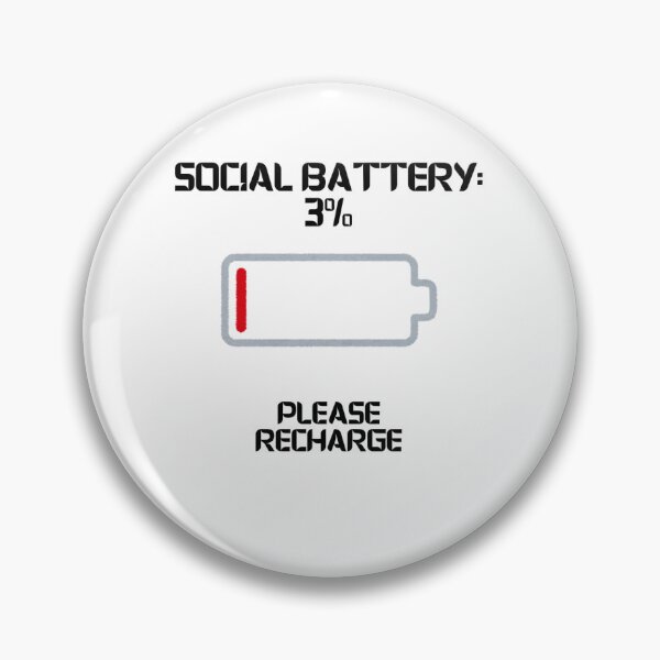 Item preview, Social Battery 3% designed and sold by LadyAce's.