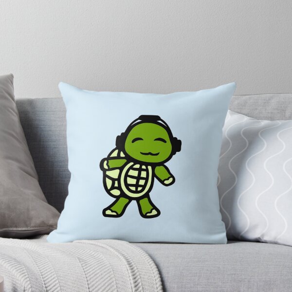 Item preview, Happy Turtle Music Listening Headphones Smiles Cute designed and sold by shirt-o-mat.