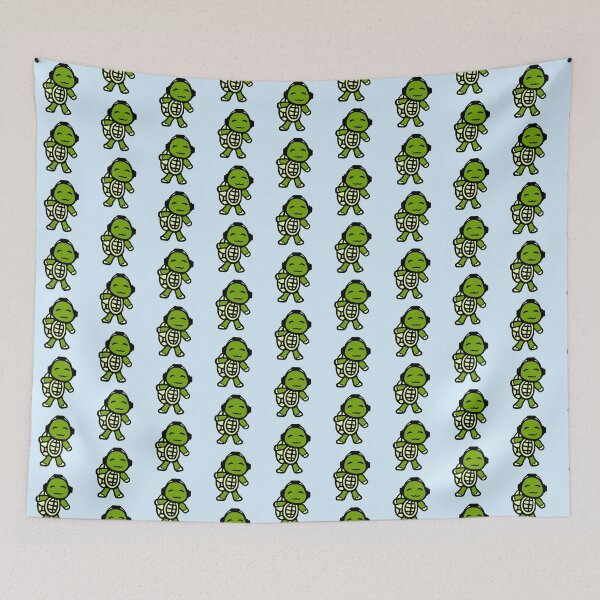 Item preview, Happy Turtle Music Listening Headphones Smiles Cute designed and sold by shirt-o-mat.