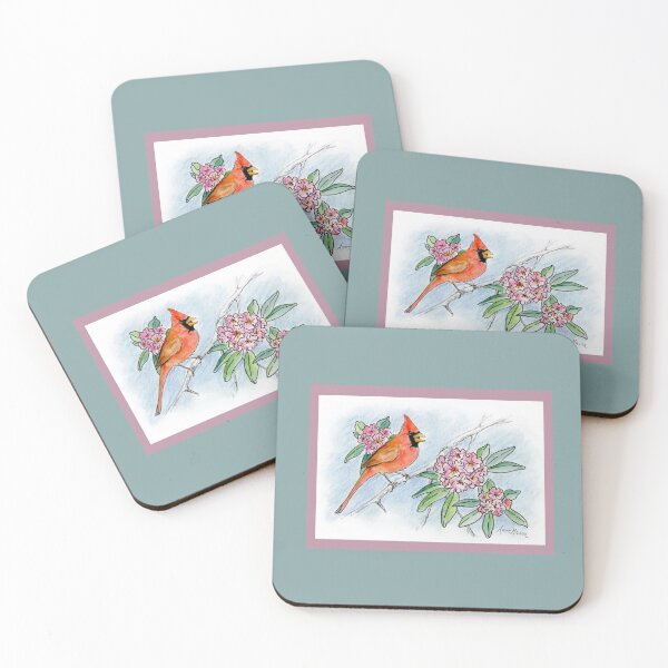 Item preview, West Virginia - state bird and flower designed and sold by Annie Mason Art.