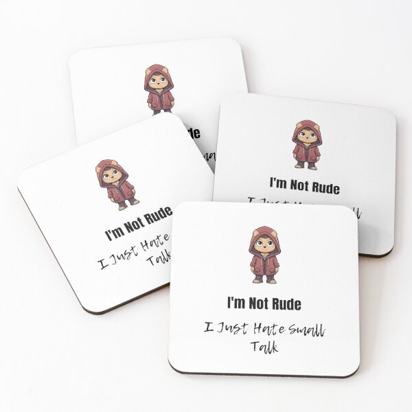 Item preview, I’m Not Rude – Funny Anti-Smalltalk Shirt for Introverts designed and sold by HundMenschLiebe.