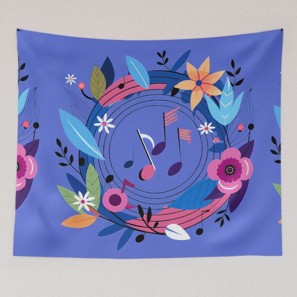 Item preview, Floral Symphony in Blue Bursts with Life designed and sold by ART ATTACK ZONE.
