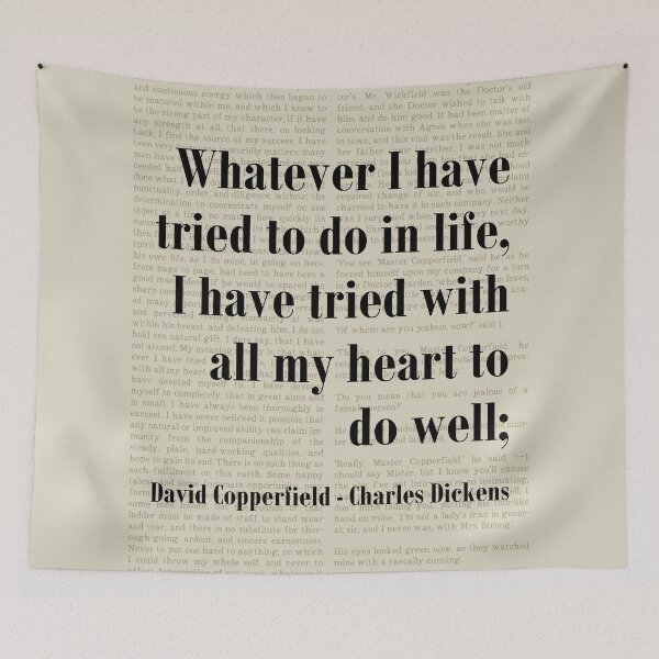 Item preview, All My Heart David Copperfield Charles Dickens Quote designed and sold by kakarikihill.