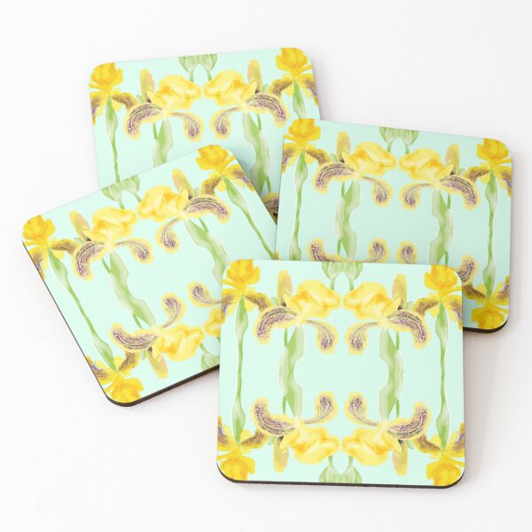 Item preview, Yellow Irises designed and sold by Ginger Tea Studio.