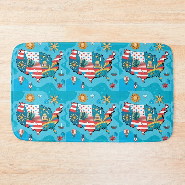 Item preview, USA Collage Bursting With Patriotic American Symbols designed and sold by ART ATTACK ZONE.