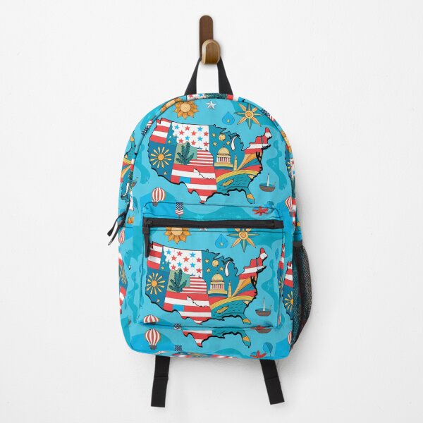Item preview, USA Collage Bursting With Patriotic American Symbols designed and sold by ART ATTACK ZONE.