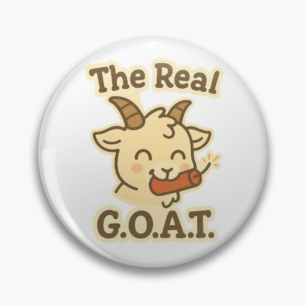 Item preview, The Real G.O.A.T. – Dynamite Goat Sticker designed and sold by Zippitydodads.