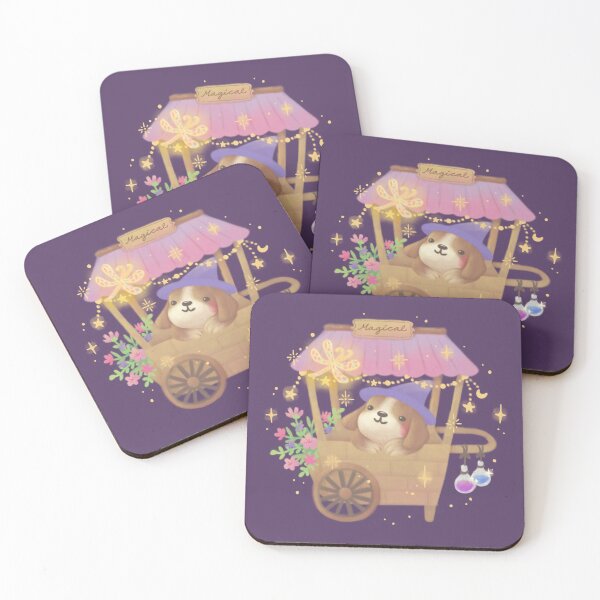 Item preview, Puppy Magician: Vintage Magical Vendor Cart designed and sold by Kyut-Yum.