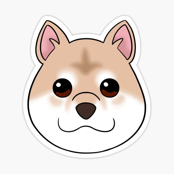 Aperçu de l'œuvre Shiba Inu crème créée et vendue par OliRoseArt.