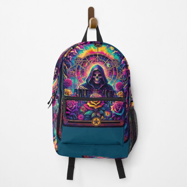 Item preview, Trippy Alchemical Reaper - Rainbow Roses & Occult Tie-Dye Witch Design designed and sold by Liliths-Closet.