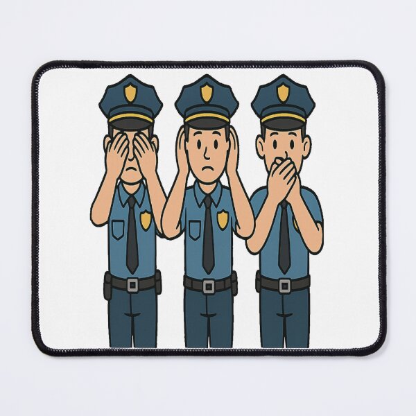 Item preview, Three wise Policeman see / hear / speak no evil designed and sold by JamesDunican.