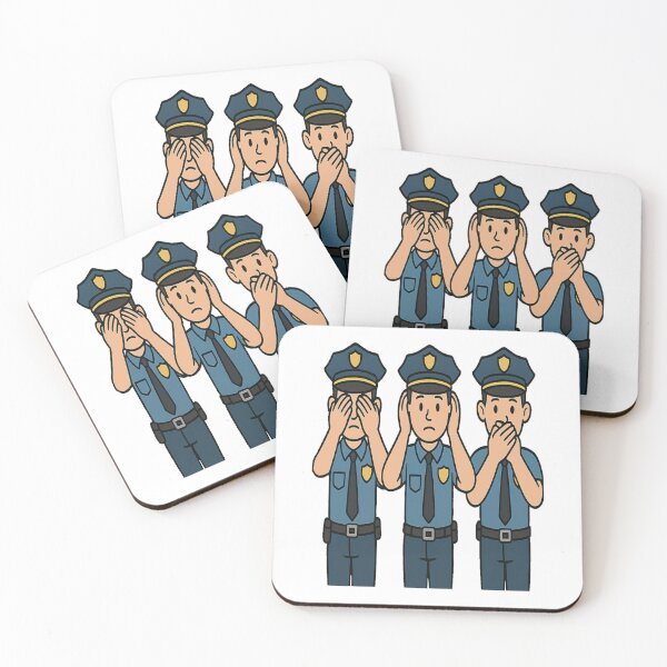 Item preview, Three wise Policeman see / hear / speak no evil designed and sold by JamesDunican.