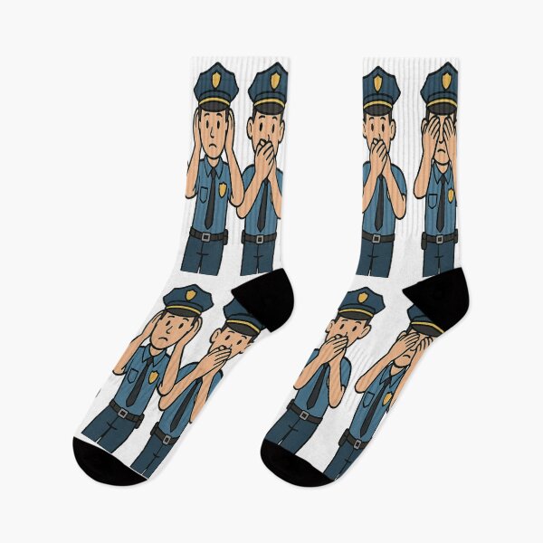 Item preview, Three wise Policeman see / hear / speak no evil designed and sold by JamesDunican.