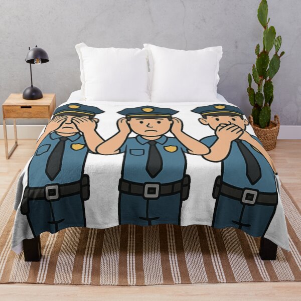 Item preview, Three wise Policeman see / hear / speak no evil designed and sold by JamesDunican.