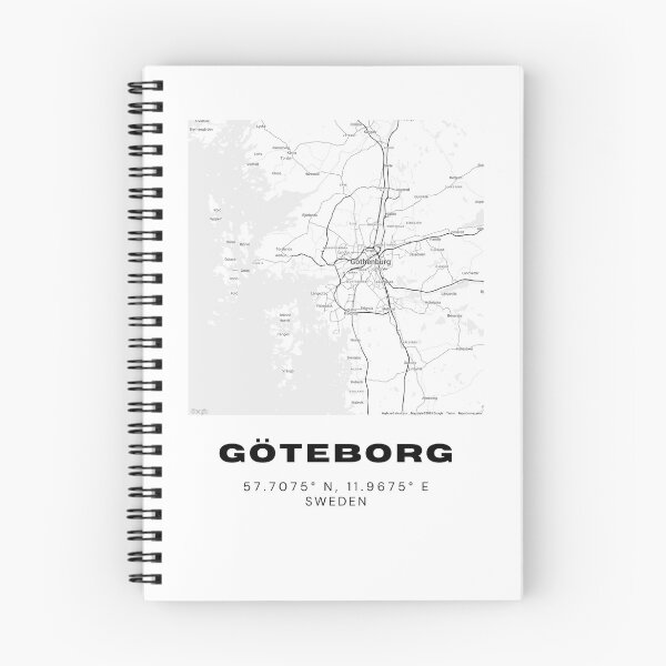 Item preview, Minimalist Göteborg Map – Black & White Sweden City Print designed and sold by RM-Journey.