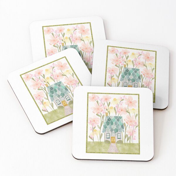 Item preview, Little Cottage Garden Watercolour Illustration designed and sold by Monie Illustrates.