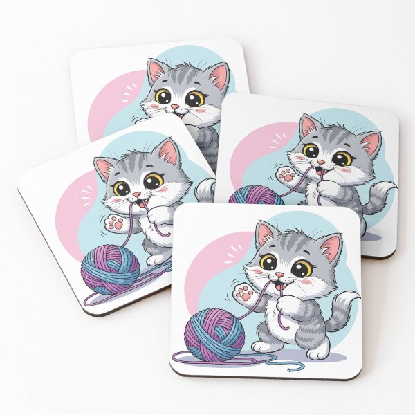 Item preview, Kitty Plays with Yarn designed and sold by OnlyinSelena'sWorld.