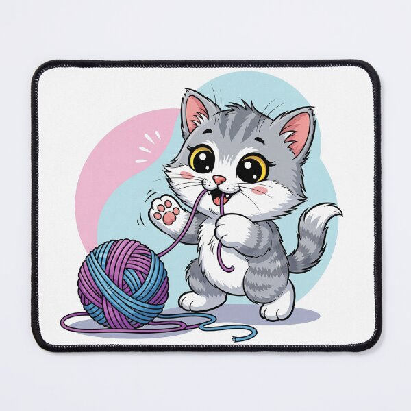 Item preview, Kitty Plays with Yarn designed and sold by OnlyinSelena'sWorld.