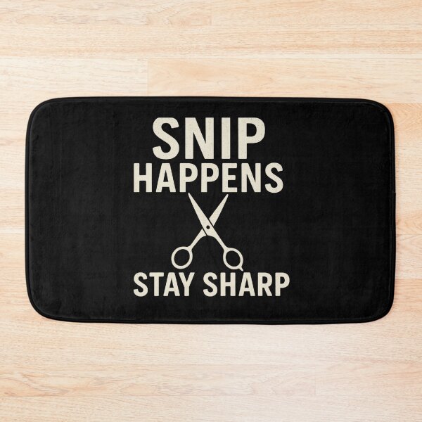 Item preview, Snip Happens – Funny Barber & Hair Stylist Quote designed and sold by Saritahosny1.