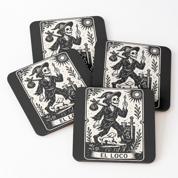 Item preview, The Fool Tarot Card Art Print – Black and White Vintage Ornamental Style designed and sold by  Ojo de Lilith.