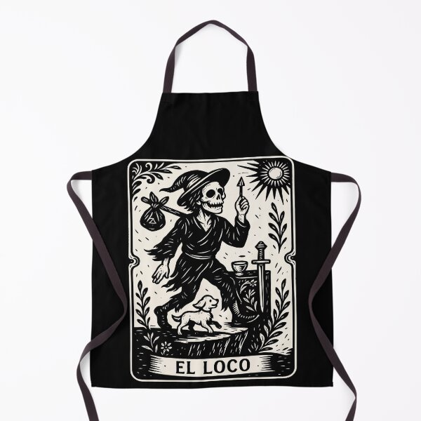 Item preview, The Fool Tarot Card Art Print – Black and White Vintage Ornamental Style designed and sold by Ojo de Lilith.