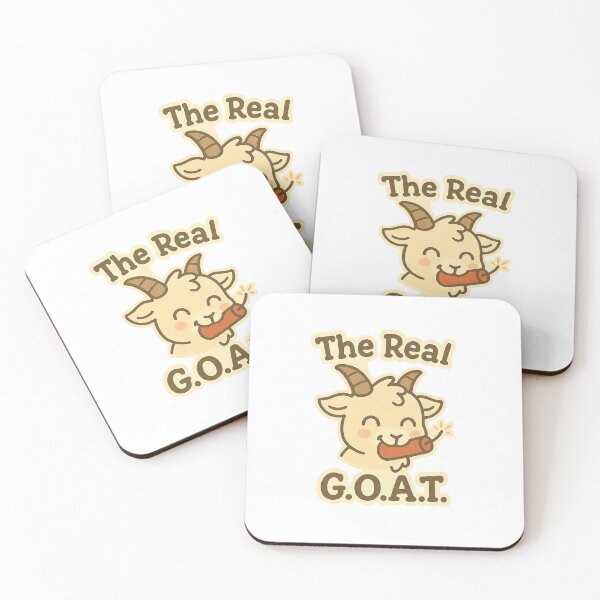 Item preview, The Real G.O.A.T. Funny Cartoon Goat T-Shirt designed and sold by Zippitydodads.