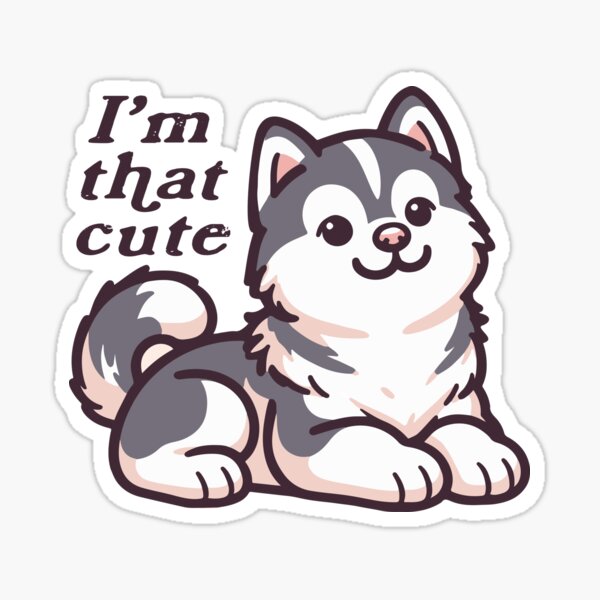 Item preview, I’m That Cute Husky Shirt Funny Dog Lover Gift for Women & Pet Parents, Sassy Dog Quote Gift for Dog Moms & Owners, Husky Lover Tote Bag for Pet Obsessed Friends, Funny Dog Sweatshirt designed and sold by Luisa's Shop.
