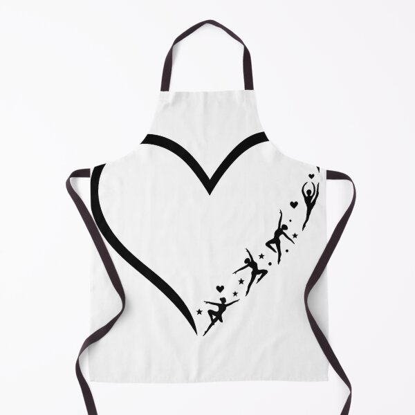 Item preview, Dancer Silhouettes in Heart Shape – Ballet Love Minimalist Art designed and sold by haitrieuic96.