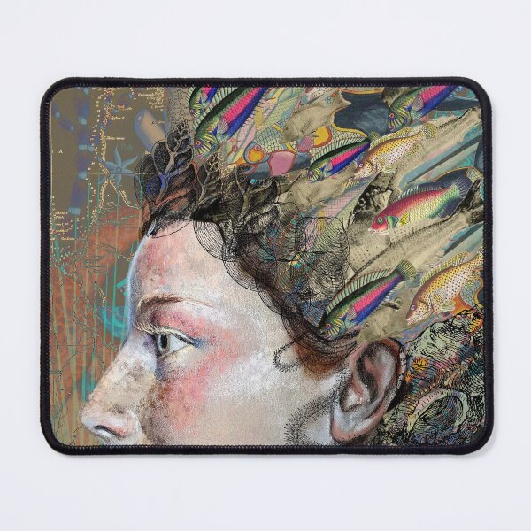 Item preview, Reef Queen | Ocean-Inspired Chalk Pastel and Vintage Illustration Artwork designed and sold by Laini Eckardt.