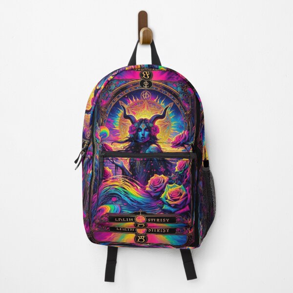 Item preview, Lilith the Demonic Witch - Trippy Rainbow Tarot Halloween Witch Goddess of the Sea Design designed and sold by Liliths-Closet.