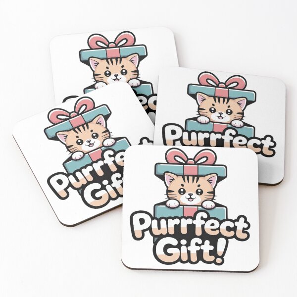 Item preview, Purrfect Gift Cat Design | Cute Kitty Pun Typography | Funny Cat Lover Quote | Adorable Feline-Inspired Graphic | Whisker-Twitching Gift Idea designed and sold by PaintedPixels01.