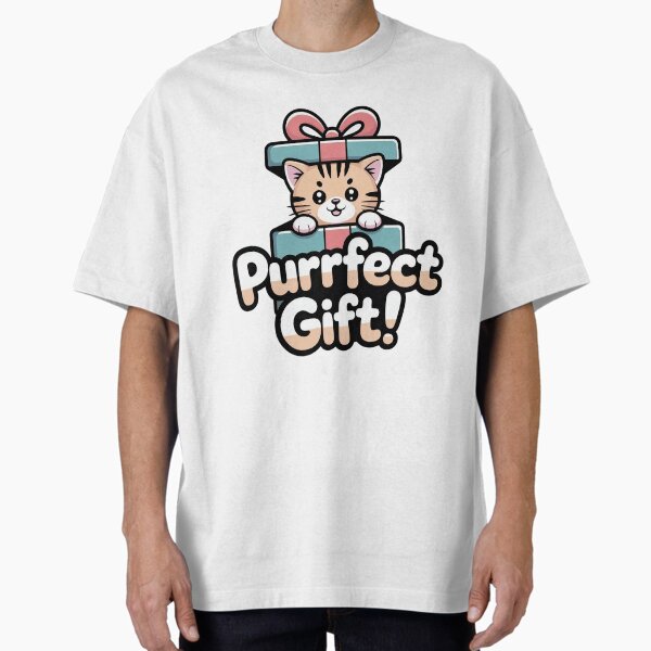 Item preview, Purrfect Gift Cat Design | Cute Kitty Pun Typography | Funny Cat Lover Quote | Adorable Feline-Inspired Graphic | Whisker-Twitching Gift Idea designed and sold by PaintedPixels01.
