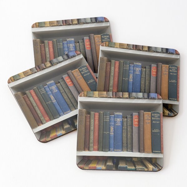 Item preview, Old Vintage Books on Bookcase designed and sold by sambarnesart.