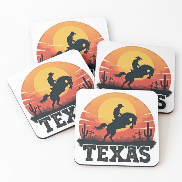 Item preview, Texas Cowboy Desert Scene | Western Horse Riding Illustration | Rustic Americana Landscape Art | Wild West Rider Silhouette Design | Southern Rodeo Spirit Poster designed and sold by PaintedPixels01.