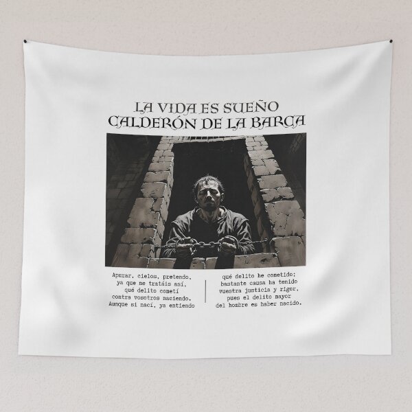Item preview, Quote from 'Life is a Dream' by Calderón de la Barca designed and sold by Filologica.