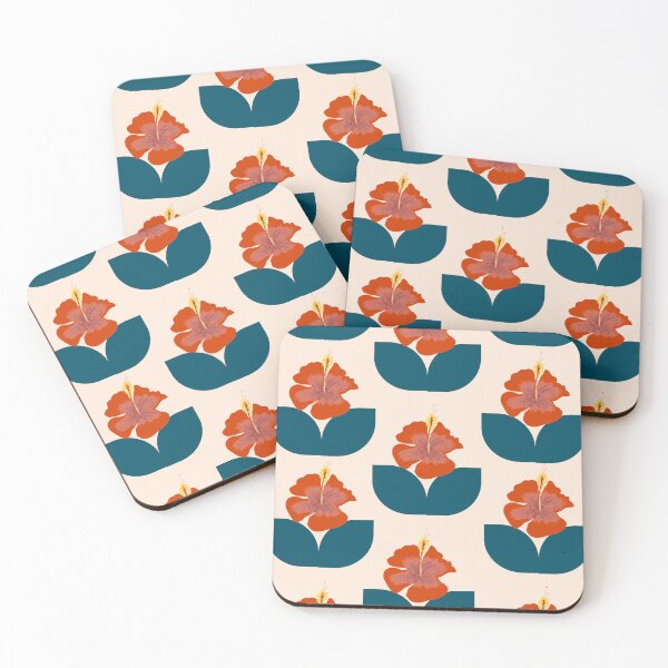 Item preview, Bauhaus Hibiscus designed and sold by Ginger Tea Studio.