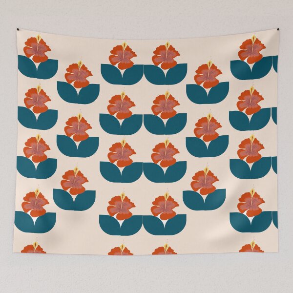 Item preview, Bauhaus Hibiscus designed and sold by Ginger Tea Studio.