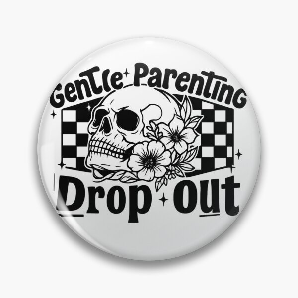 Item preview, Gentle Parenting Dropout Skull – Vintage Rebel Floral Punk Art designed and sold by haitrieuic96.