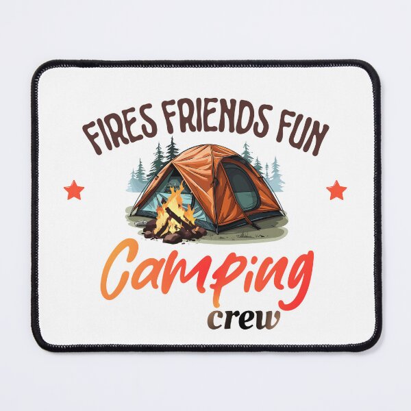 Item preview, Fires Friends Fun Camping Crew Summer Campfire Vacation designed and sold by ZACK ART.