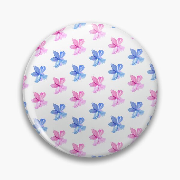 Item preview, Blue Pink Flower Pattern designed and sold by Phoasa.