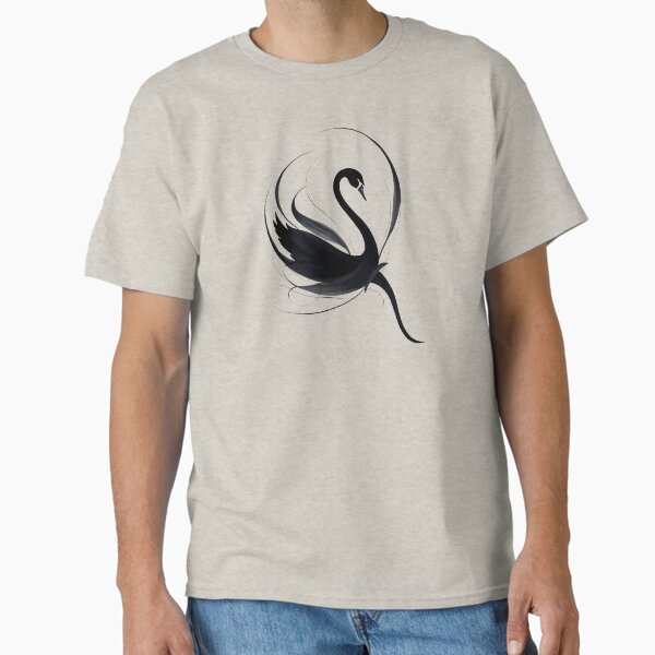 Item preview, Abstract Ink Painting Swan Flower designed and sold by TackyTime.